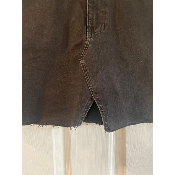Madewell Rigid Denim A-Line Mini Skirt in Lunar Wash: Cutout Edition size 29 - Picture 7 of 13